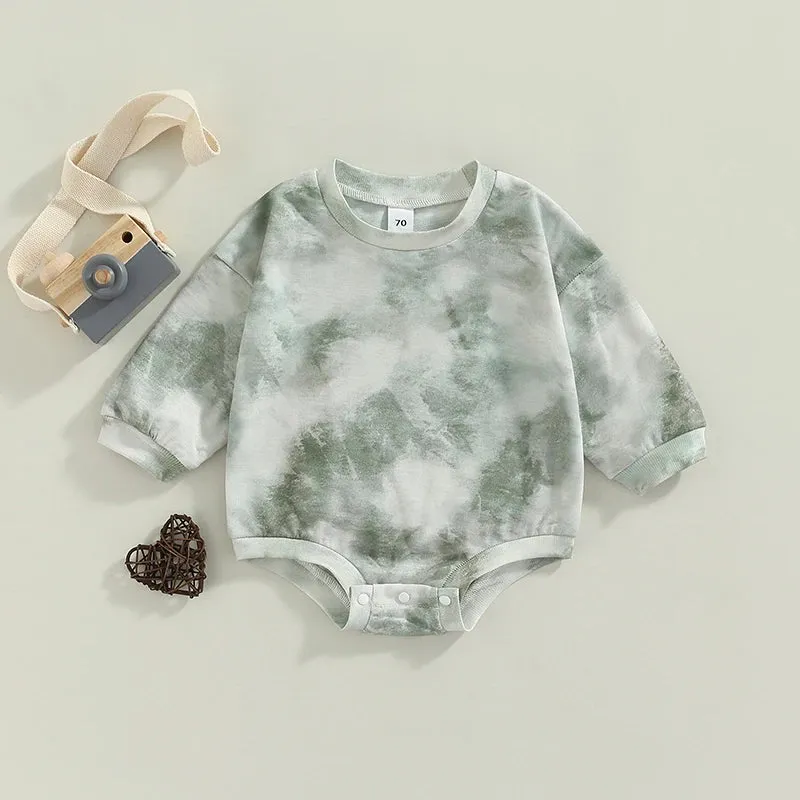 Tye Dye Oversized Sweatshirt Romper