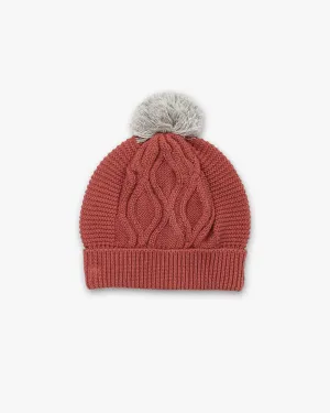 Vera Cable Beanie - Clay