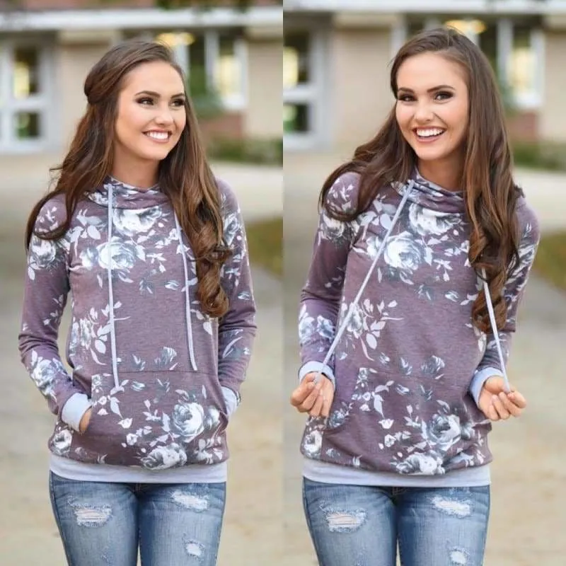 Vintage floral hoodie