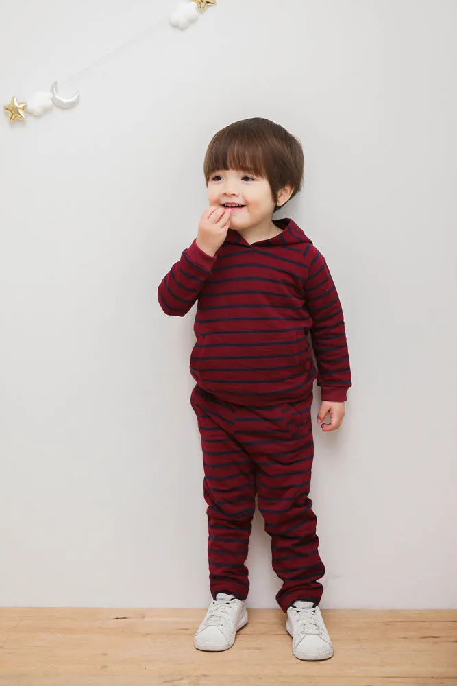 Wine Bengdi Hoodie & Pants Set