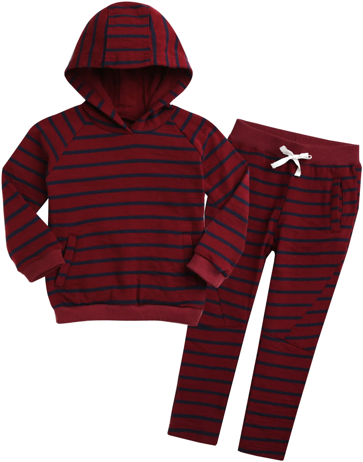 Wine Bengdi Hoodie & Pants Set