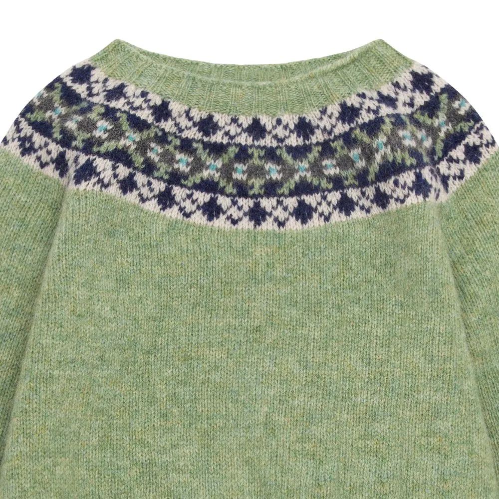 Wool Olive Fairisle Sweater