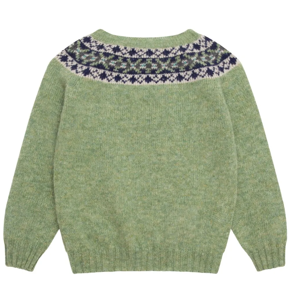 Wool Olive Fairisle Sweater